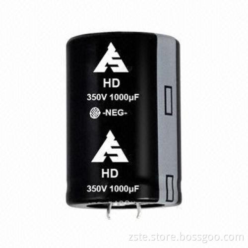 Snap-in Aluminum Electrolytic Capacitor with Large Capacitance, 350V, 1000uf, 2000h